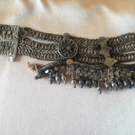 RARE Ethnic Bedouin Yemen Silver Necklace , Silve… - image 8