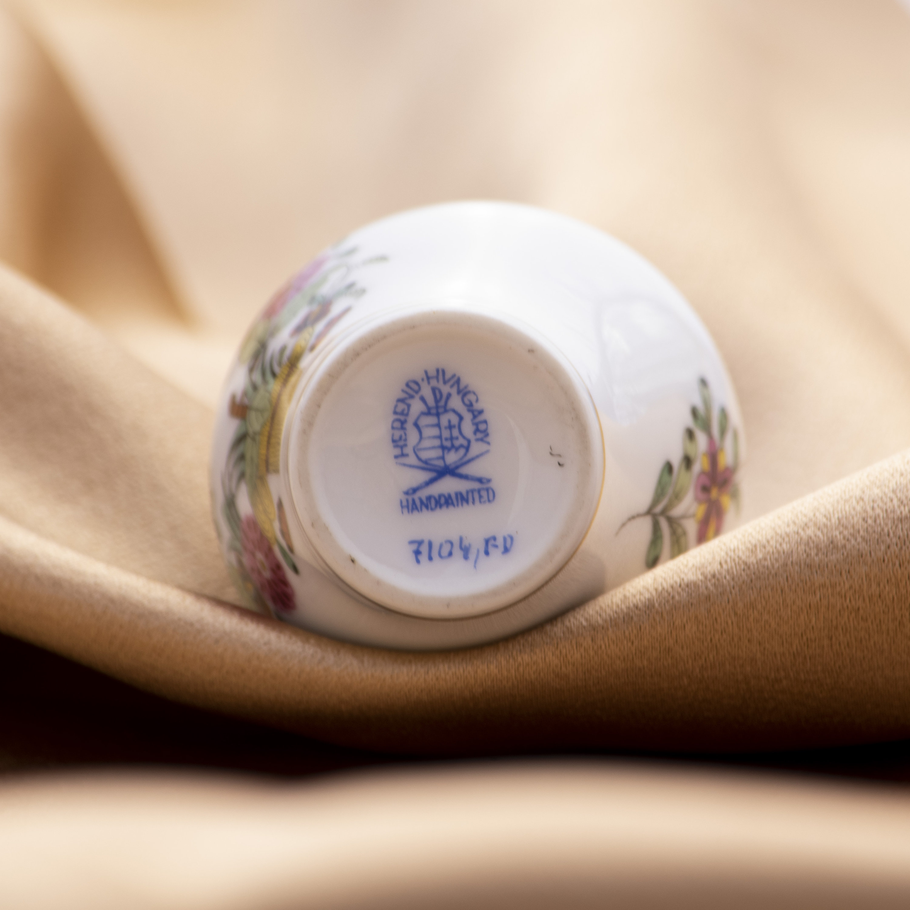 Small Porcelain Vase With Lid Miniature Herend Lidded Vase Etsy