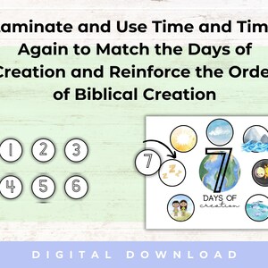 7 Days of Creation Printable | 7 Days of Creation Activities | 7 Days ...