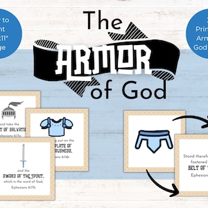 Armor of God Cards: Bible Lesson Activity (Printable)