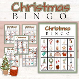 Christmas Bingo Game | Christmas Bingo Printable | Christmas Bingo