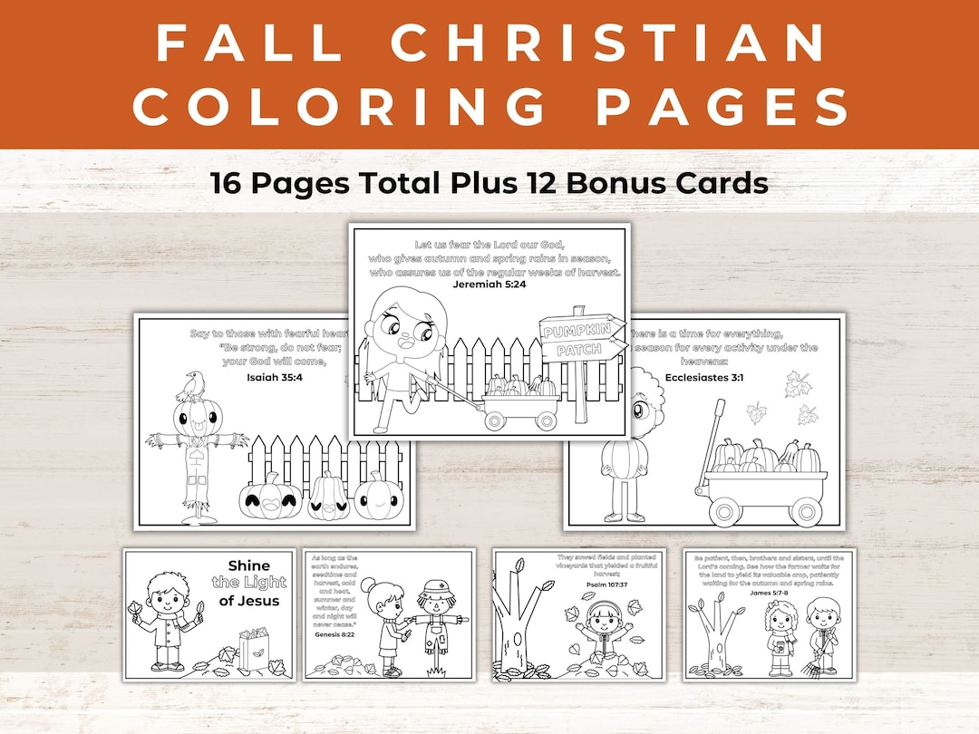 Christian Fall Coloring Pages | Christian Halloween Coloring Pages
