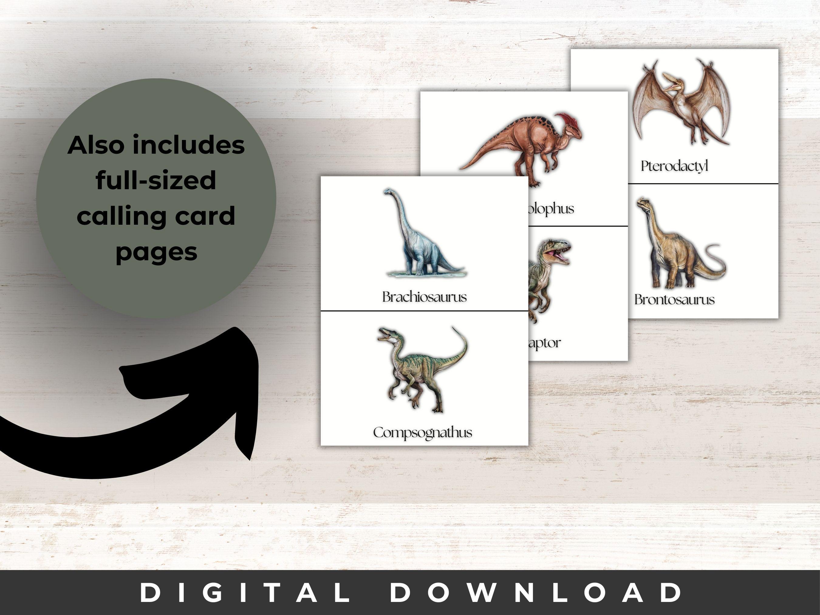 Dinosaur Bingo Game | 25 Unique Cards, Dino Birthday (PDF) - Etsy