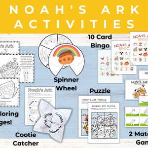 Noah&#39;s Ark Bible Story Activities | Noah&#39;s Ark Printables | Noah&#39;s Ark Story | Activities | Noah&#39;s Ark | Sunday School Activities |