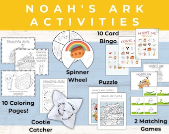 Noah's Ark Bible Story Activities | Noah's Ark Printables | Noah's Ark Story | Activities | Noah's Ark | Sunday School Activities |