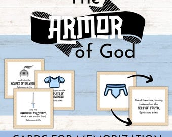 Armor of God Cards: Bible Lesson Activity (Printable)