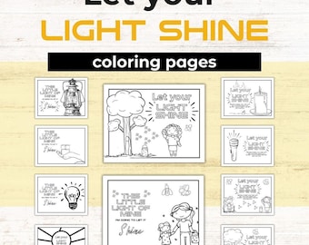Let Your Light Shine Coloring Page | Matthew 5:16 (PDF)