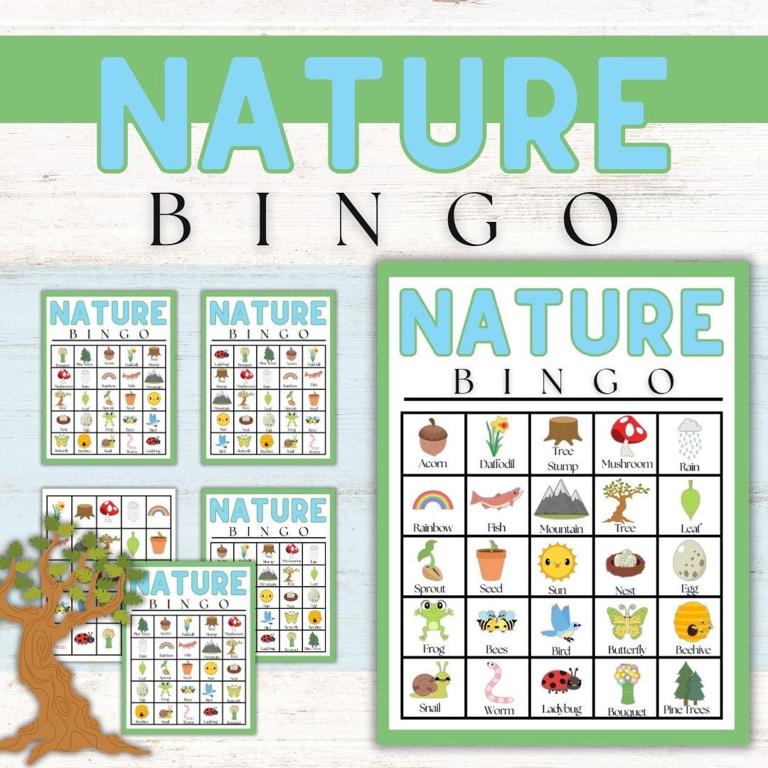 Nature Bingo Printable: Outdoor Kid Game, Nature Study (PDF Download ...