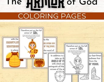 神の武具ぬり絵：日曜学校の活動（PDF）