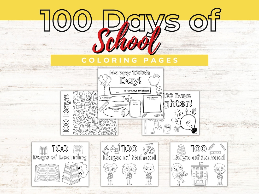 100-days-of-school-coloring-pages-elementary-school-etsy