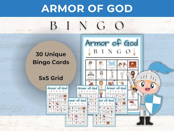 Armor of God Bingo Game: Sunday School Activity (Printable)