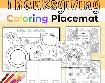 Thanksgiving Placemat | Thanksgiving Coloring Pages | Thanksgiving Games | Thanksgiving Activities | Fall |