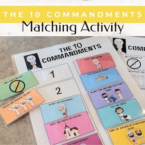 10 Commandments Printable | Bible Memory Game (PDF Download)