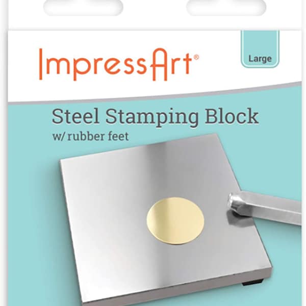 ImpressArt 4 by 4-Inch Steel Block, Large