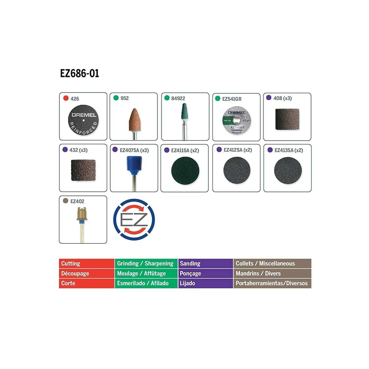 Dremel DRE686 Sanding/Grinding Kit