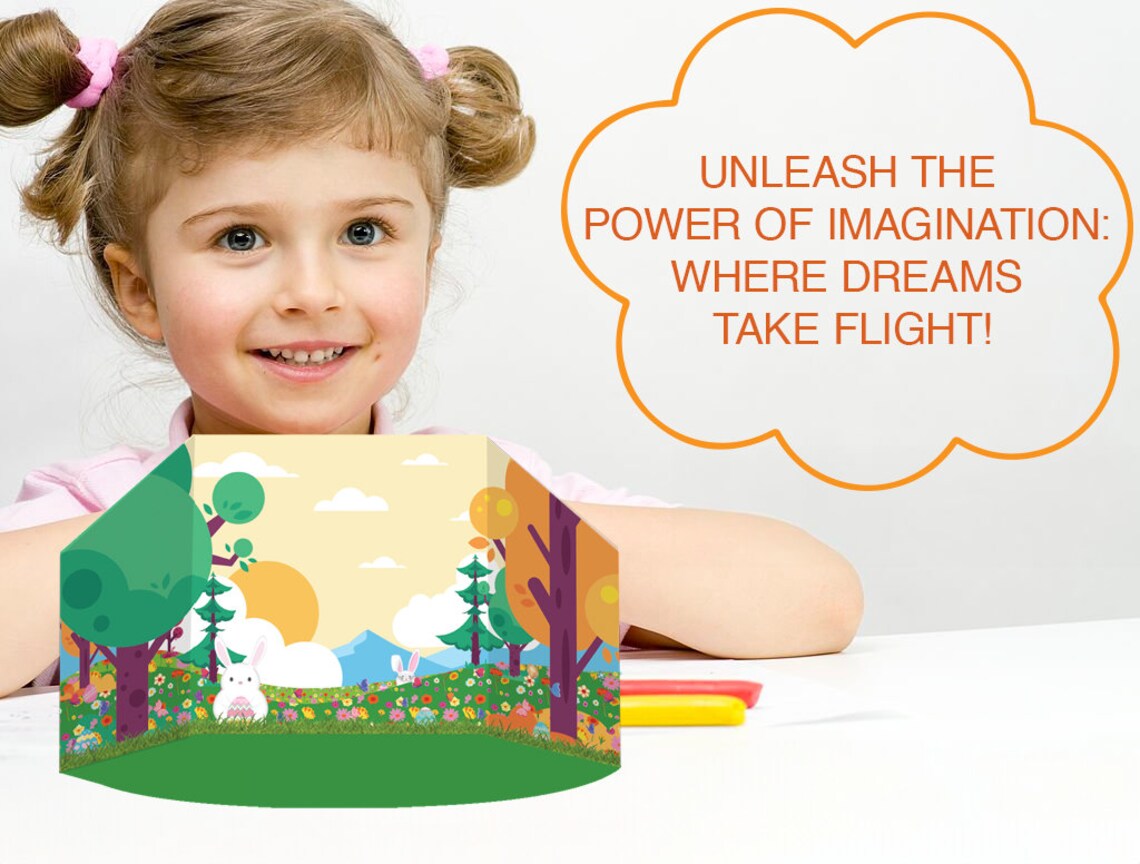 Easter Paper Dollhouse, Spring Background Scenes, Printable Activity ...