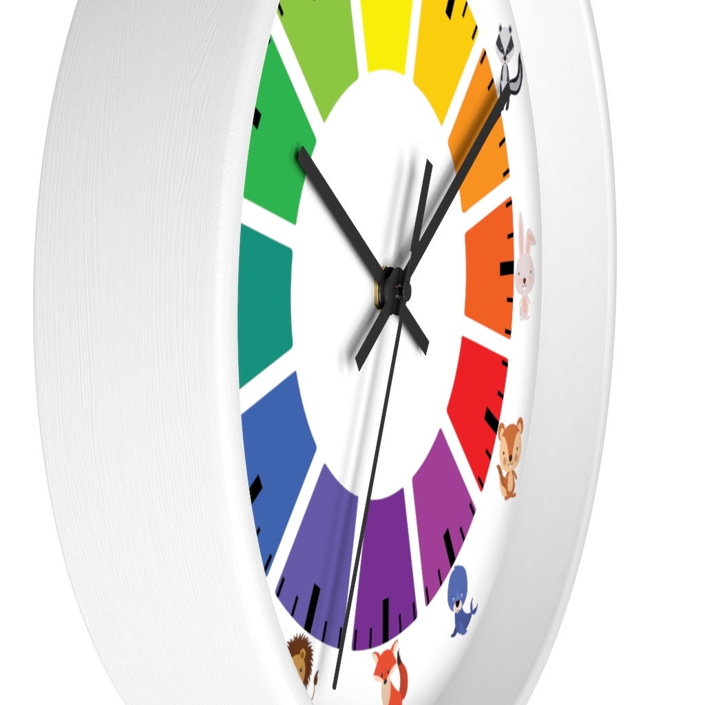 Toddler Wall Clock Preschool Wall Clock Kids Understanding Etsy