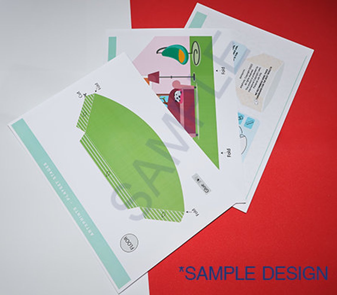 Paper Dollhouse, Background Scenes, Printable Activity Sheets, Cut and ...