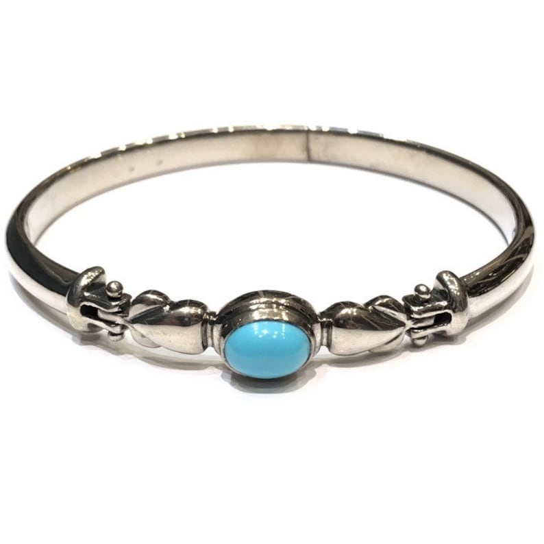 Greek style silver 925 bracelet with turquoise handmade jewellry
