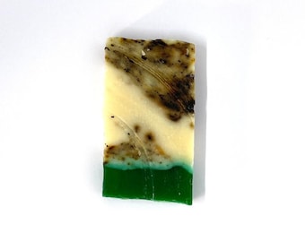Green Tea Soap Bar With Olive Oil , Coconut oil And Vitamin E Base  | SLS And Paraben Free - BREW