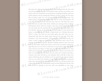 LettersFromAMama | Rainfall Poem | Love Letter | Mother’s Day Gift | Mother’s Day Card