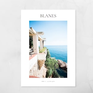 Spanien | Meerblick |  Blanes | berühmtes Land in Europa | Fotodruck | Reiseposter und Wandkunst