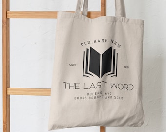 The Last Word Bookstore Tote Bag - Addie LaRue Tee - V E Schwab -  The Invisible Life of Addie LaRue - Bookish Library Bag