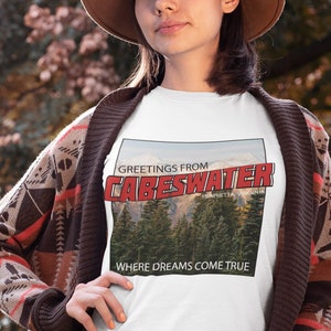 Cabeswater T-shirt - The Raven Cycle T Shirt - Vintage Bookish Location - Maggie Stiefvater - Retro postcard Tees - Raven Boys - Dreamer