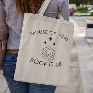 House of Wind Book Club Tote Bag - ACOSF - Nesta Archeron quote, Cassian - Nessian - Sarah J Maas - SJM - ACOTAR - Bookish Library Bag
