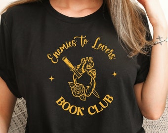 Camiseta do Clube do Livro "De Inimigos a Amantes" | Produtos para Amantes de Livros - Camiseta com Clichês Literários - Produtos Literários - Romantasy