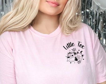 Maglietta Little Fox con taschino Comfort Colors / Merchandising di Once upon a Broken Heart / Stephanie Garber / OUABH / Magnificent North / Evangeline Fox