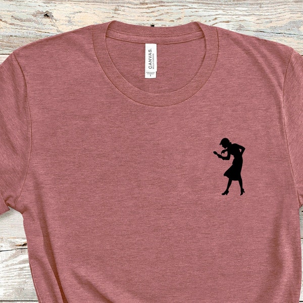 Chemise Nancy Drew - T-shirt mystère - T-shirt Nancy Drew Silhouette - Carolyn Keene - livres vintage classiques - t-shirts littéraires