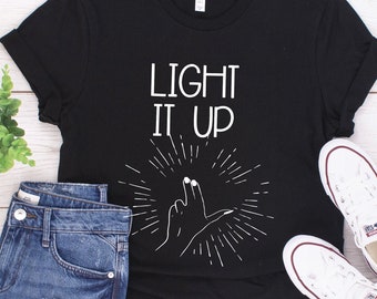 Light it up Crescent City shirt - Officially Licensed Sarah J Maas - House of Earth and Blood - Bryce Quinlan - Danika Fendyr - Bookish tee