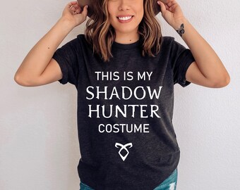 Shadowhunter Halloween bookish costume - Funny Shadowhunters bookworm Tshirt - Cassandra Clare, Mortal Instruments, Chain of Gold