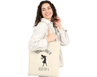 Borsa tote ispirata a Nancy Drew, un regalo vintage per gli amanti dei libri gialli.