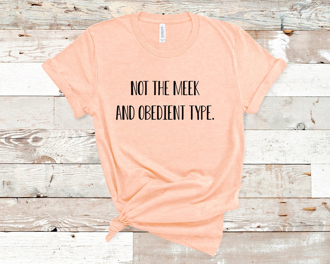 not the meek and obedient type shirt