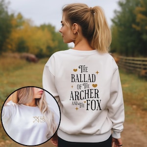 Ballad of the Archer and the Fox Sweatshirt | Once upon a Broken Heart | Stephanie Garber | OUABH | Booktok Bookish Merch  | Evangeline Fox