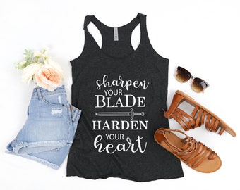 The Cruel Prince shirt - Sharpen your blade, Harden your heart - Jude Duarte shirt - Cardan and Jude -The Folk of the Air books, bookish tee