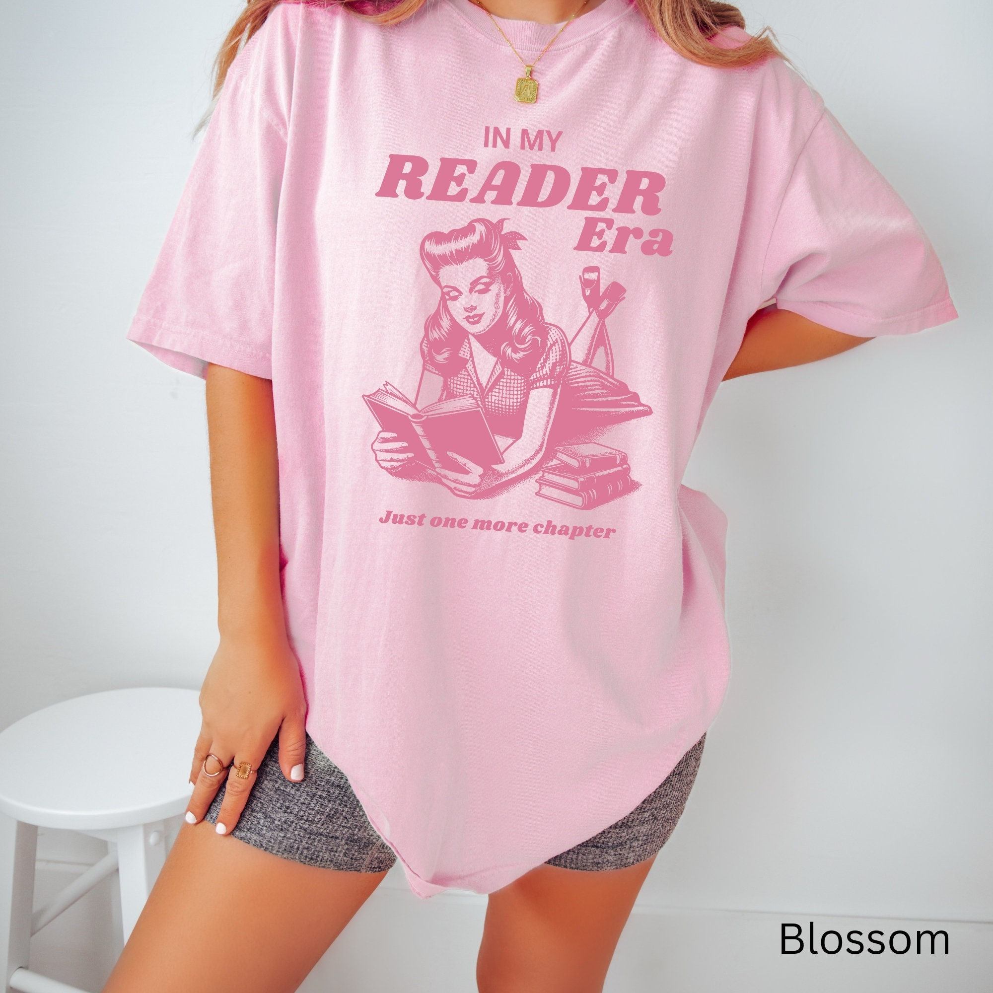 In my Reader Era Bookish Comfort Colors T-shirt | Retro bookish gift | Book lover shirt | Bookish Merch Enemies to Lovers Romance Reader tee