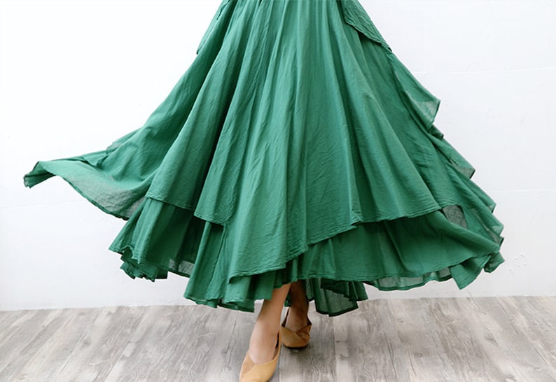 Vestido de lino de algodón, vestido grande de Long Beach, vestido de arte retro, vestido de cabestrillo sin mangas, vestido de verano estilo boho, vestido de cabestrillo negro, vestido verde imagen 5