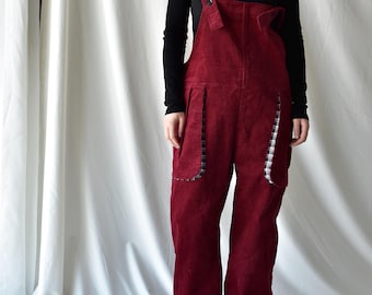 Plus Size Corduroy Overalls: Retro Relaxed Fit Dungarees