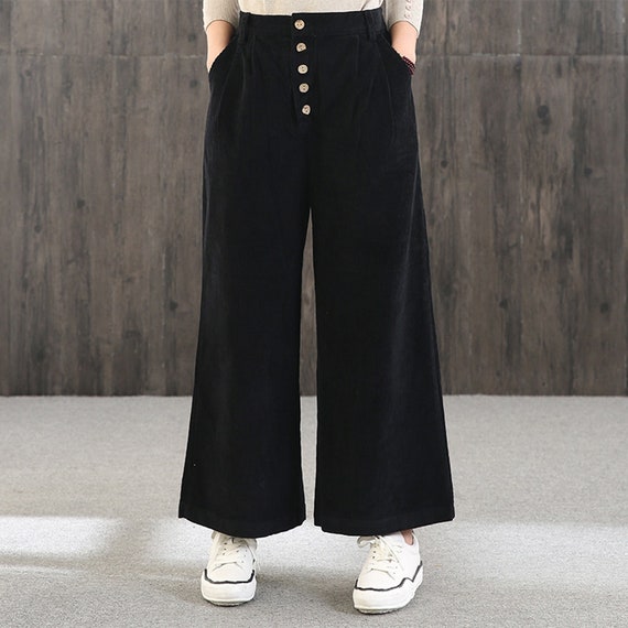 Spring Women's Pants,plus Size Pants,corduroy Pants,wide Leg