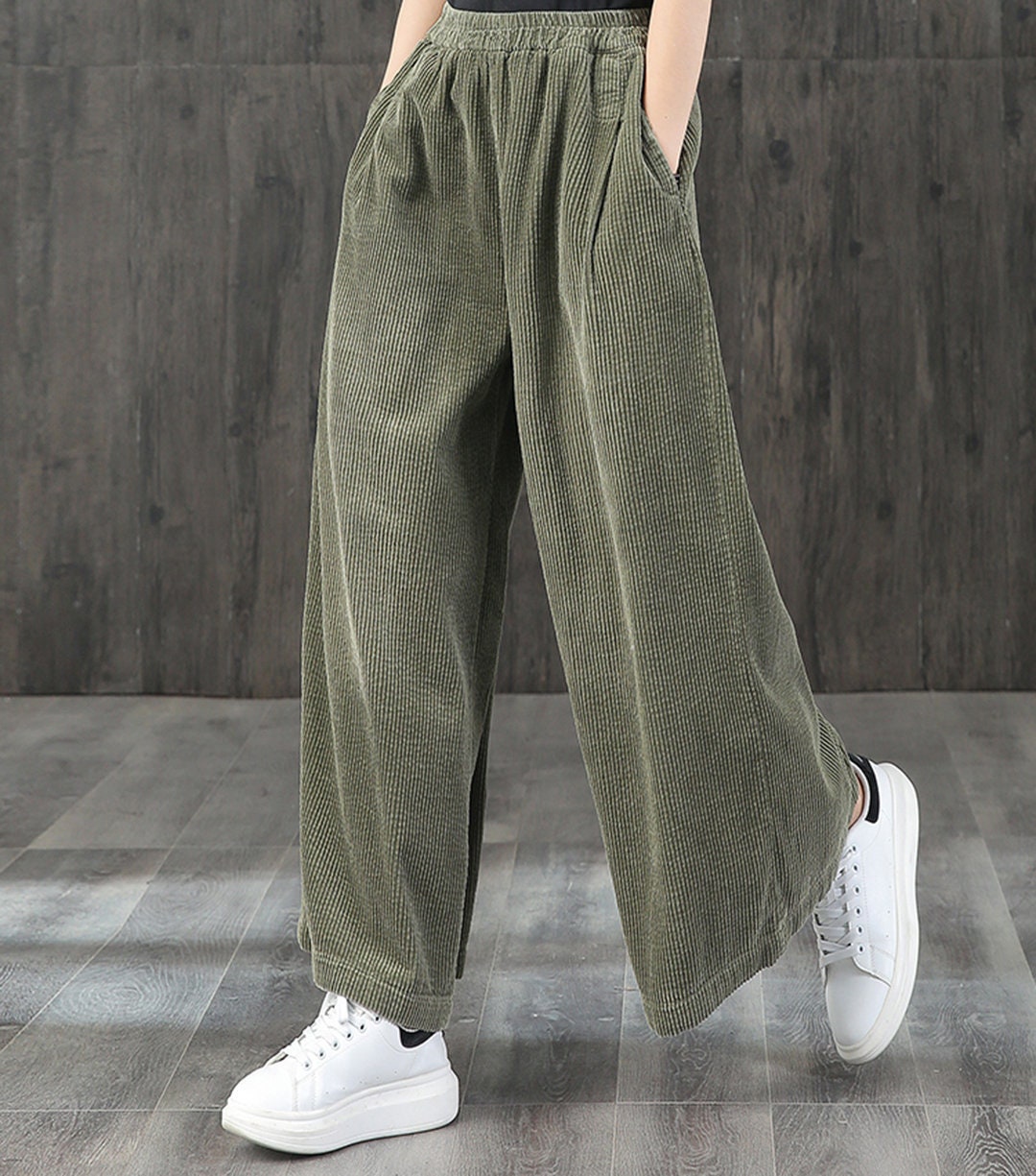 Corduroy Pants Womencorduroy Casual Pantsvintage Loose - Etsy