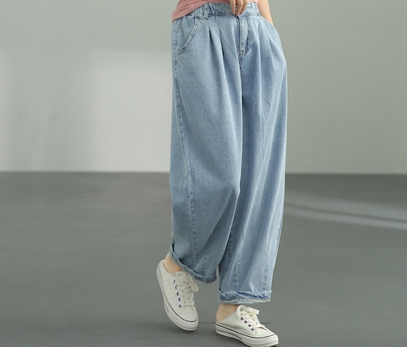 Jeans de mujer, jeans de pierna recta mujeres, jeans sueltos, pantalones  casuales de pierna ancha, jeans casuales, jeans de talla grande, jeans  sueltos de verano -  México