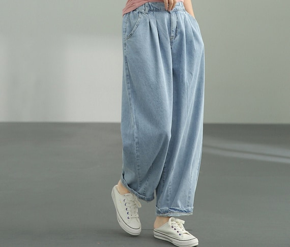 Loose Wide Leg Vintage Long Jeans Pants