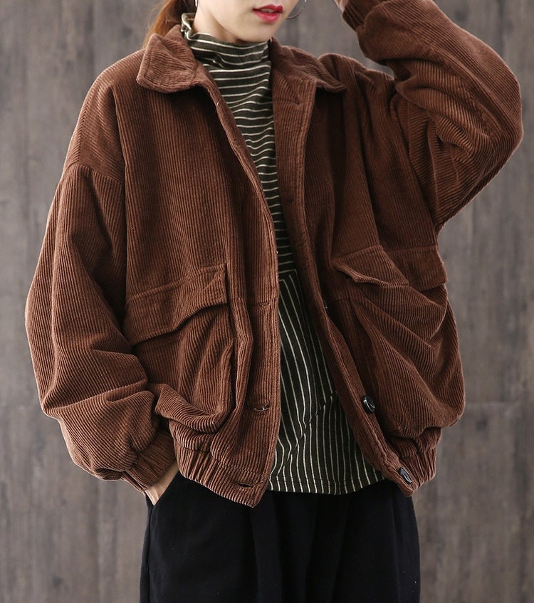 Women Loose Jacket Etsy