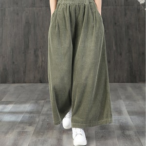 Corduroy Pants Womencorduroy Casual Pantsvintage Loose - Etsy