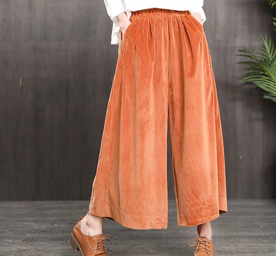 Corduroy Pants Womencorduroy Casual Pantsvintage Loose - Etsy