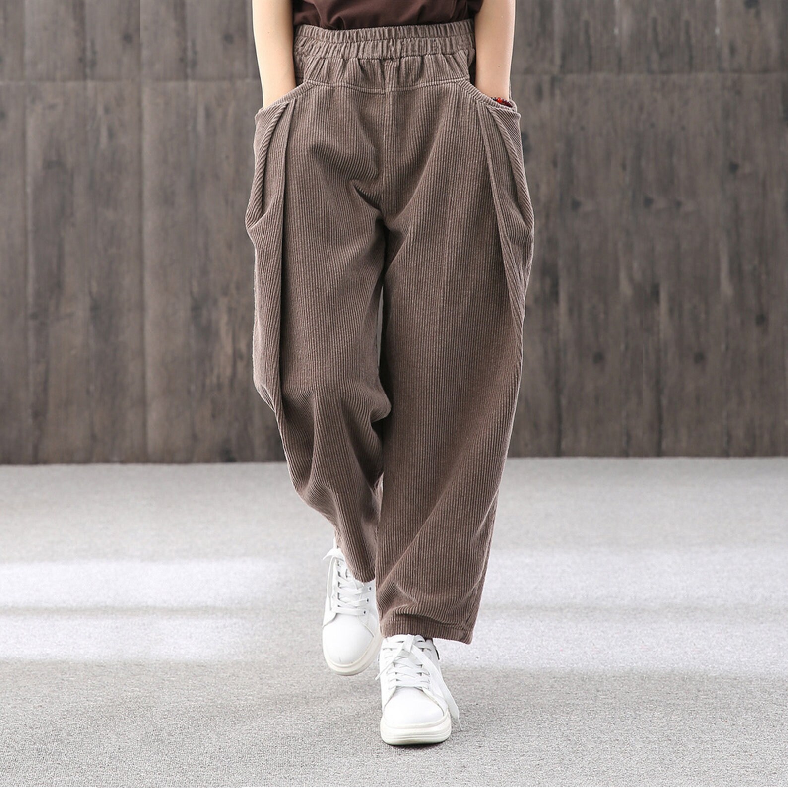 【BAON】[unisex] Raming Corduroy Wide Pants BAON】[unisex] Raming Corduroy Wide Pants (BAON/パンツ