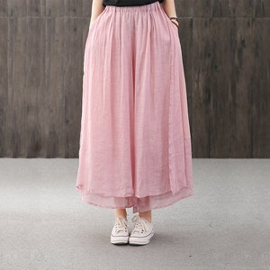 Loose dress pants,women&#39;s casual pants,summer pants,large size pants,white pants,Wide leg pants,summer pants,women trousers,linen pants
